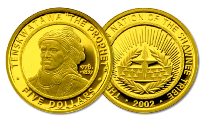 Perth Mint 2002 Shawnee Nation Proof Gold Coin