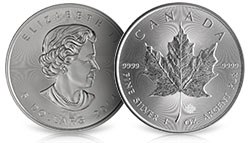 Silver Maple Leafs Obverse
