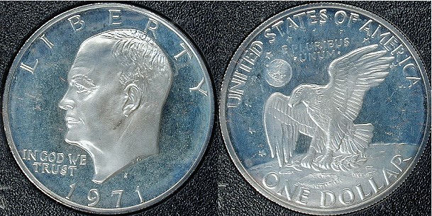 Proof Eisenhower Dollar nixon ike