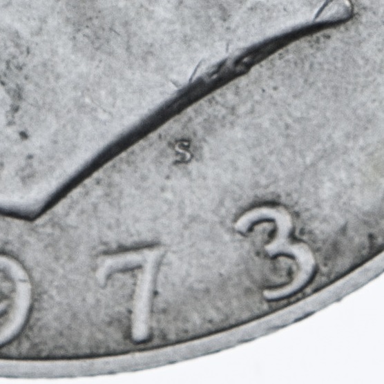 S mintmark on 1973-S Ike dollar
