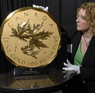 100kg gold maple coin