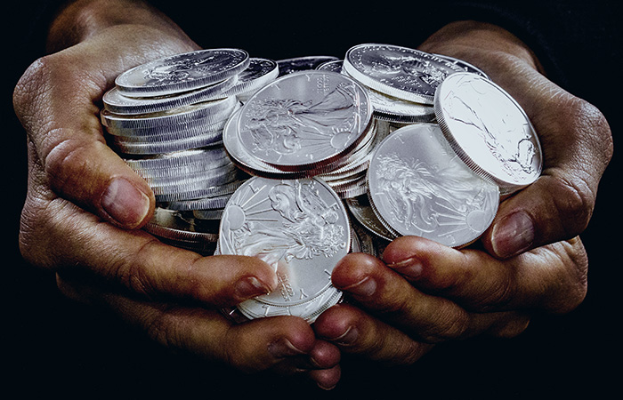 Silver Eagle Coins on Hand
