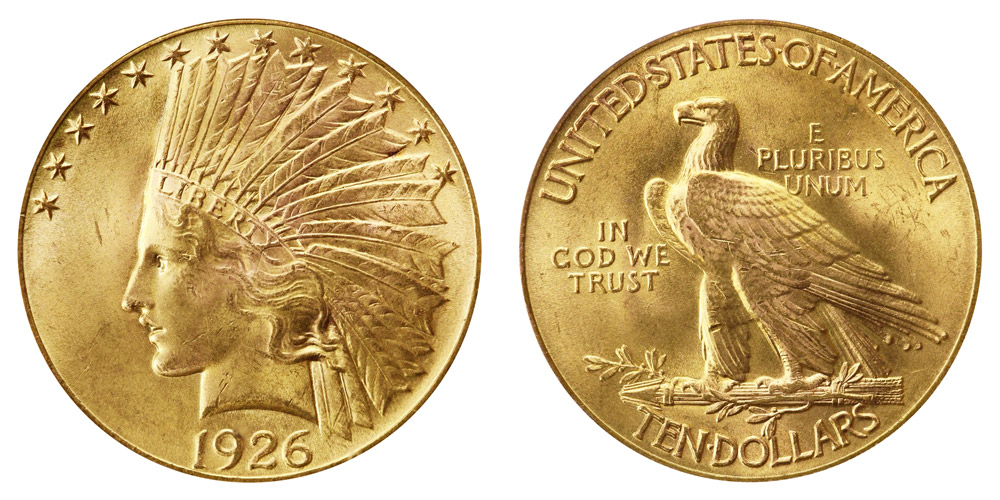 1926 indian head gold eagle