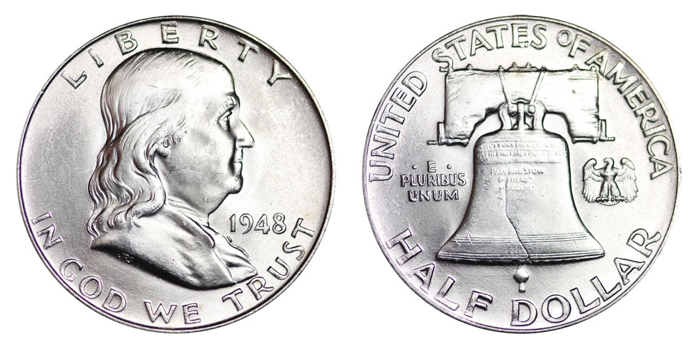 1948 franklin half dollar