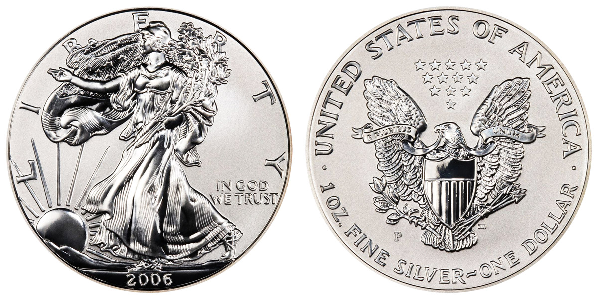 2006 p reverse proof american silver eagle