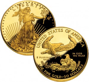 image of a 2010 american gold eagle coin
