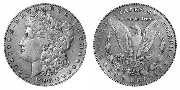 1893 s morgan silver dollar