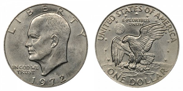 1972 type 2 eisenhower dollar
