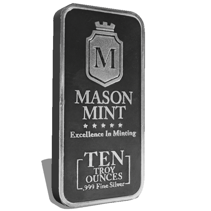 10 oz Mason Mint Silver Bar